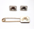 Vintage WHITE CARRIAGE Cufflinks and Tie Pin Set