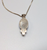 Italy Sterling Silver Necklace with Turquoise Charm (Charm 1.25" / Chain 18")