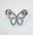 Silver BUTTERFLY Brooch / Pin 1.25 X 1" Costume Jewelry