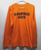 City Streets Mens Small VAMPIRES SUCK Long Sleeve Orange Shirt (NWOT) Halloween