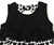 GARANIMALS Black & White Ruffly HEART Dress 3T (EUC)