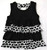 GARANIMALS Black & White Ruffly HEART Dress 3T (EUC)