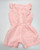 CARTER'S Baby Girls 3 Months Bright Pink & White Stripe Lightweight Romper Short