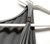 Ellen Tracy - Womens Large SLEEVELESS RUCHED TOP Gray Drapped Neckline