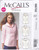 Uncut McCALL'S Pattern Easy M6750 Womens Size 16-24 Blouse, Shirt, Top