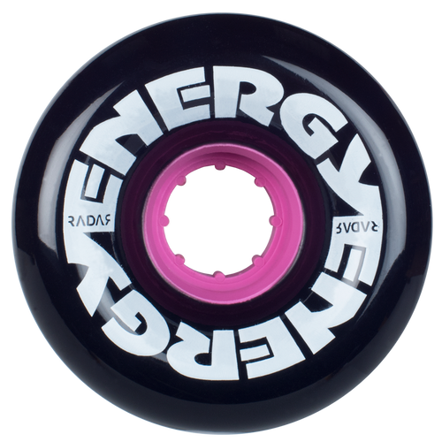 RADAR Energy Outdoor Roller Skate Wheels 65mm - 4 pack - Black