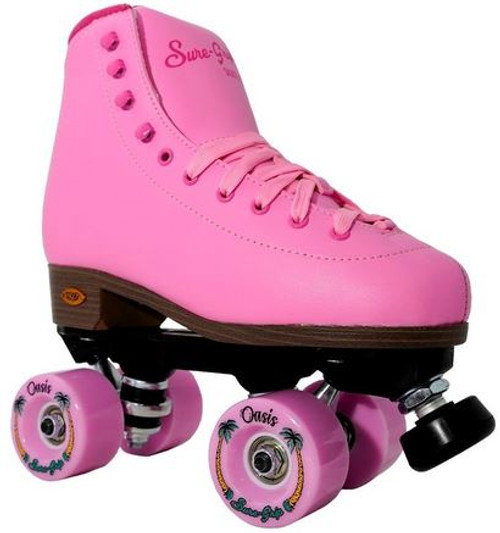 Sure-Grip Fame Pink Passion Outdoor Roller Skates