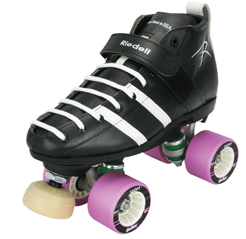 Riedell 265 Roller Derby Skate with PowerDyne Reactor Neo Plate and Villain Wheels