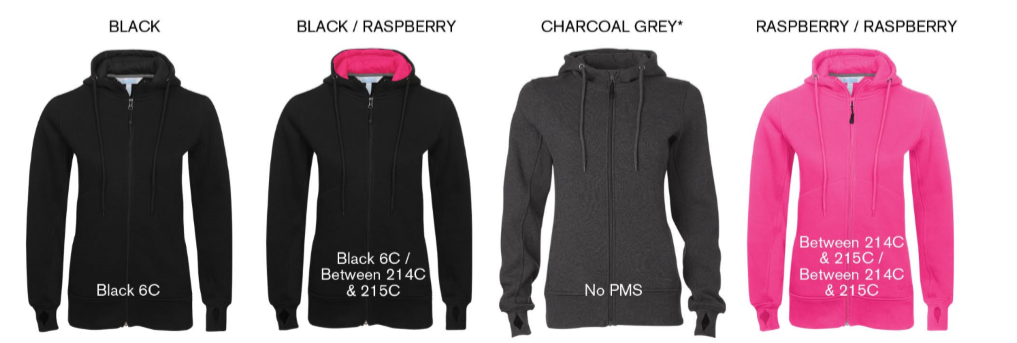 Atc Pro fleece full-zip hooded ladies sweatshirt colors