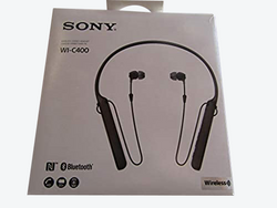 Sony - C400 Wireless Behind-Neck in Ear Headphone Black (WIC400/B) LN