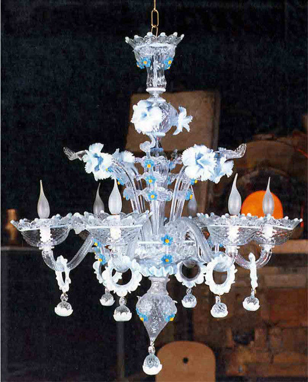 8 lights Murano Glass Venetian Classic Chandelier