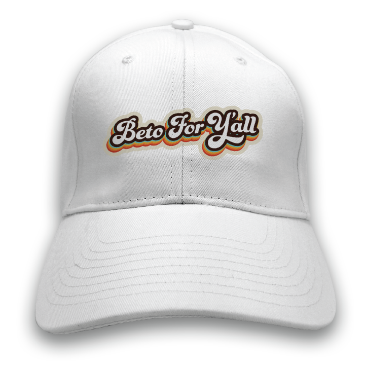 Beto For Y'all (White Baseball Cap 