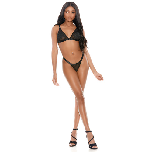 Mesh & Lace Bra & Thong Set Mesh & Lace Bra & Thong Set
