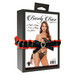 Triple-Strap Lace Thong & Gloves - Black