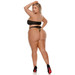 Lace-Up Bra & Thong Panty – Plus Size
