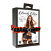 Lacy Garter Skirt With Mesh Thong - Black