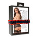 Lacy Garter Skirt With Mesh Thong - Black