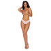 Crotchless Mesh Brief Peach
