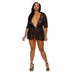 Sheer Black Peignoir Plus Size