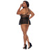 Halter Teddy & Skirt Plus Size
