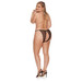 Polka Dot Open Panty Black Plus Size