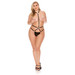 Topless Choker Teddy Plus Size
