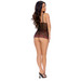 Split Cup Slip & Thong Panty, a see-through body-hugging black mesh ensemble from Barely Bare by Evolved Novelties