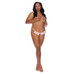 Double Strap Open Panty Peach Plus Size