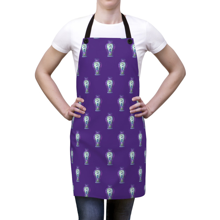 Violet Vase Apron - Purple