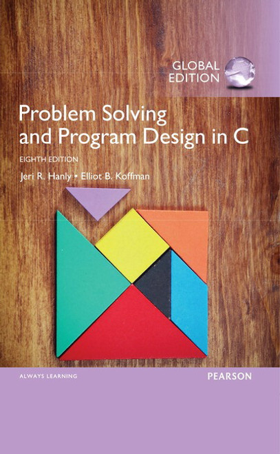 9781292098821R365::Problem Solving and Program Design in C, Global Edition,8th edition