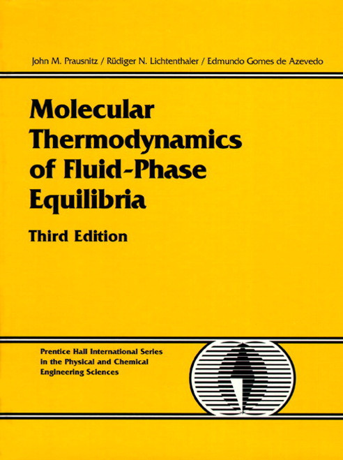 9780132440509::Molecular Thermodynamics of Fluid-Phase Equilibria,3rd edition