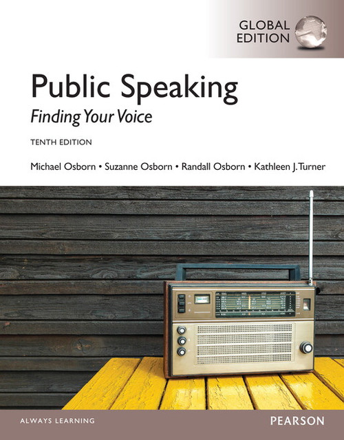 9781292070551R365::Public Speaking: Finding Your Voice, Global Edition,10th edition