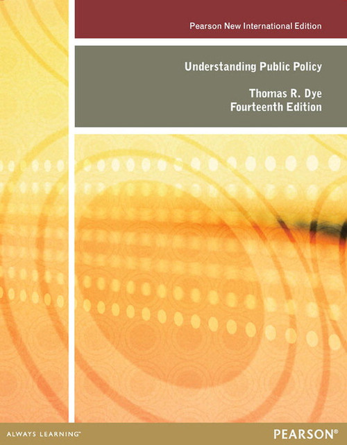 9781292052762::Understanding Public Policy,14th edition