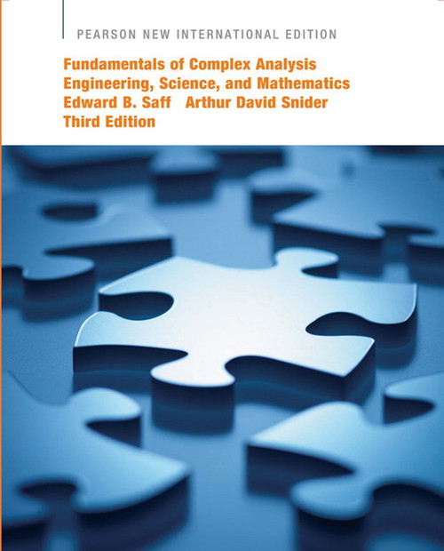 9781292036885R180::Fundamentals of Complex Analysis with Applications to Engineering, Science, and Mathematics,3rd edition