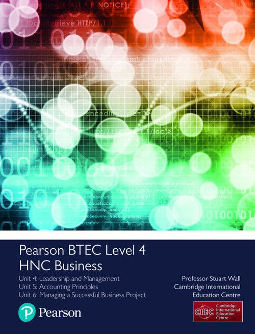 Pearson BTEC: Level 4, HNC Unit 4, 5, 6 (Custom eBook) ,1st edition::9781800065871R180