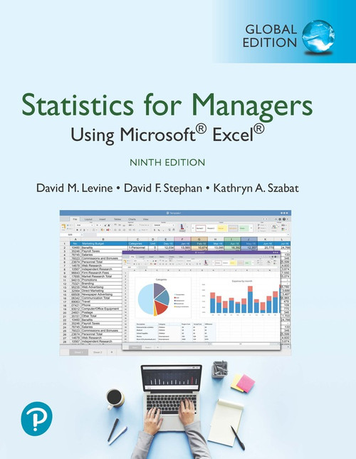 9781292338309R365::Statistics for Managers Using Microsoft Excel, Global Edition,9th edition