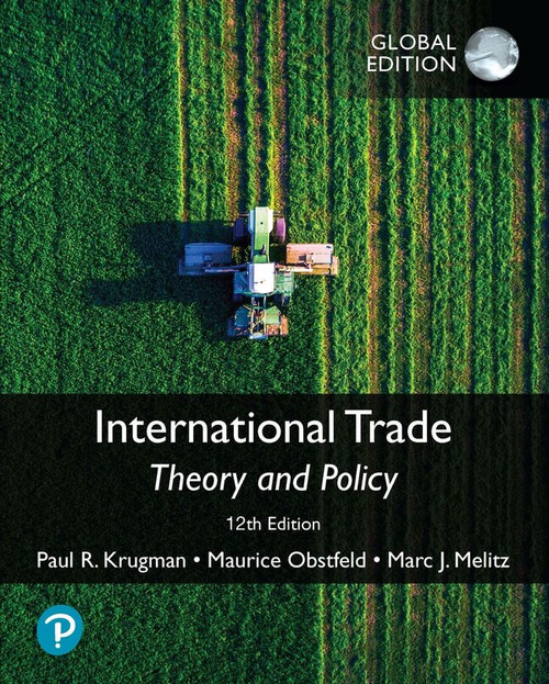 International Trade: Theory and Policy, Global Edition ,12th edition::9781292417332R180
