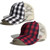 Buffalo Plaid Criss Cross Trucker Hat with Mesh