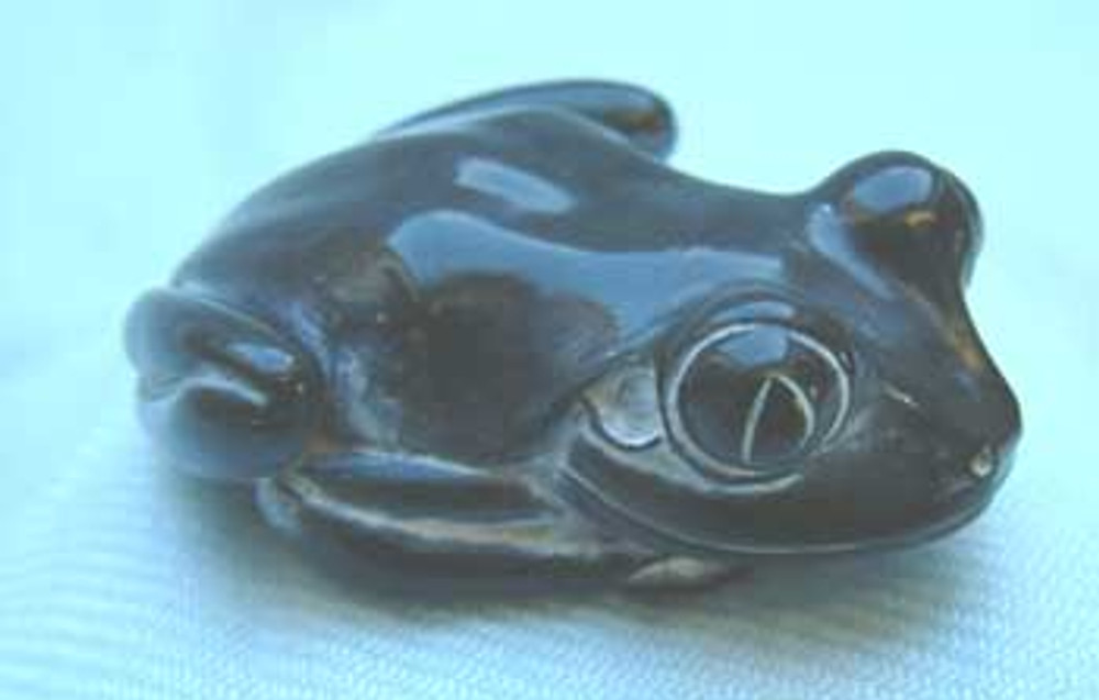 Frog Palm Charm, Original Frog, Ebony