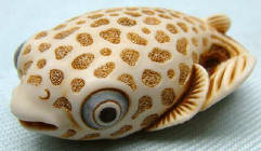 Puffa Fish Palm Charm, Ivory