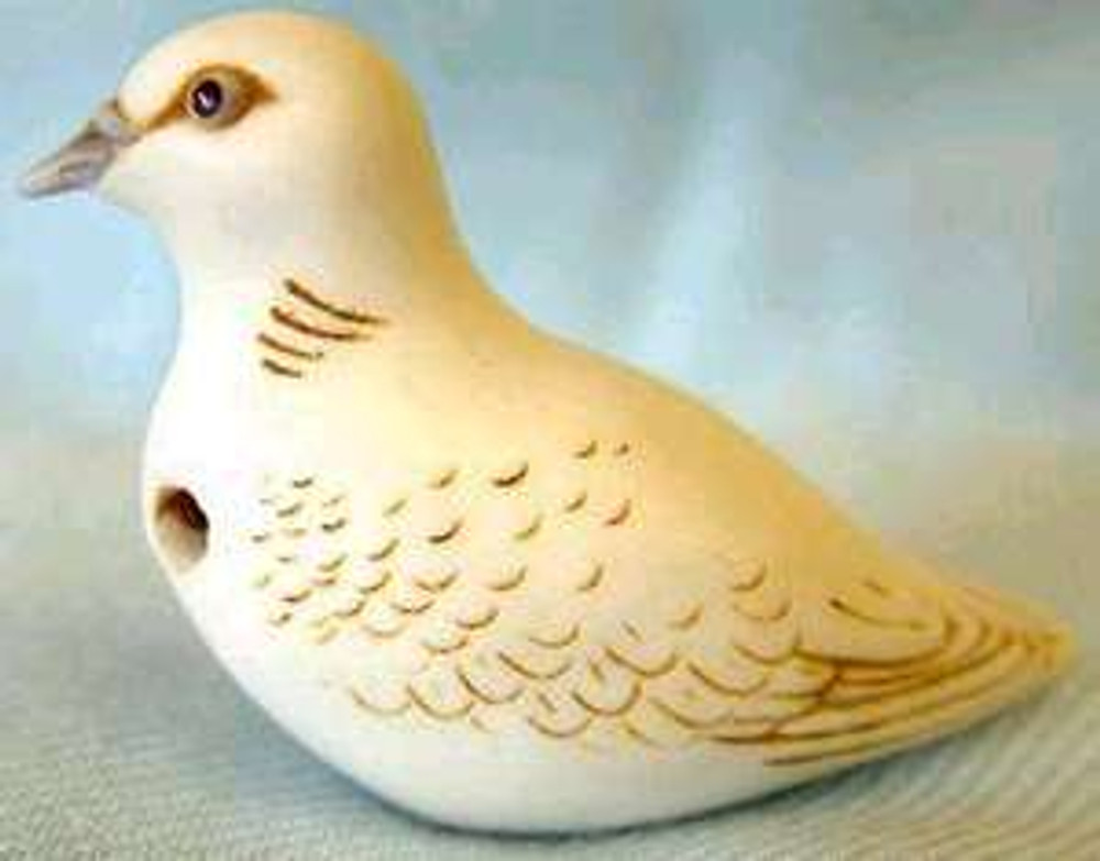 Turtle Dove Palm Charm, Ivory