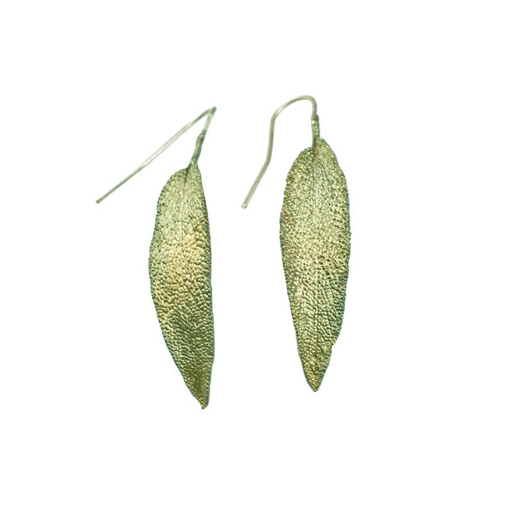 Sage "Leaf" Fishhook Earrings