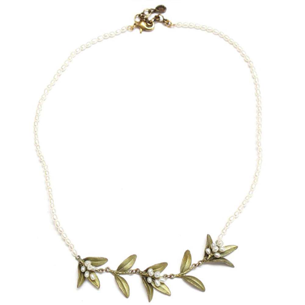 Flowering Myrtle Pearl Contour Necklace