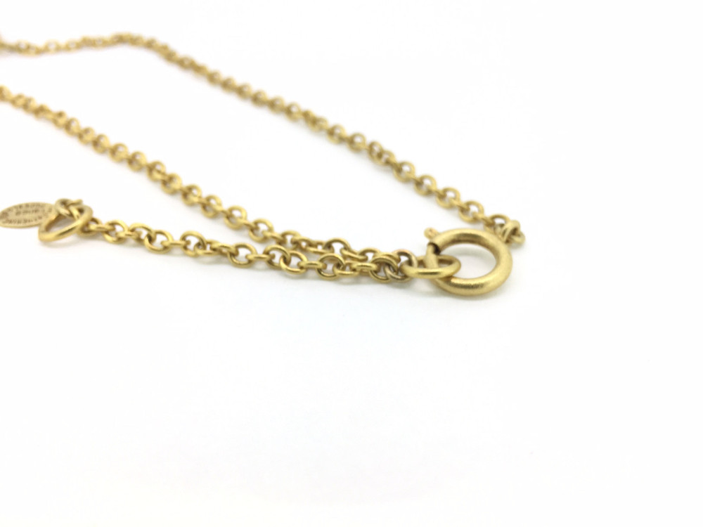 Gold Champagne Swarovski Crystal Necklace