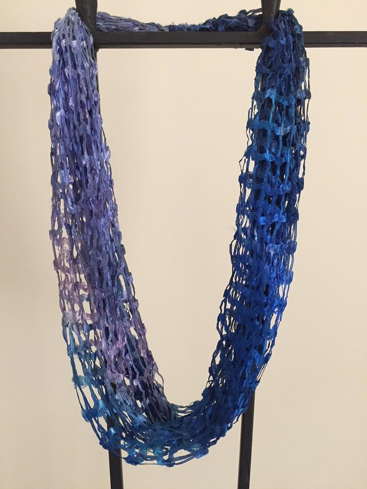 Open Weave Scarf Necklace, Amalfi Coast