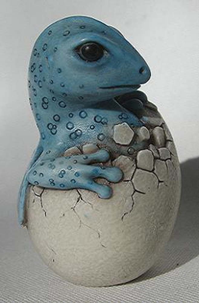 Hatching Dragon, Blue - Netsukes Series
