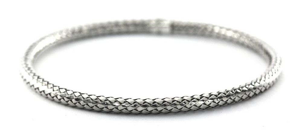 Anya Round Woven Bangle Bracelet