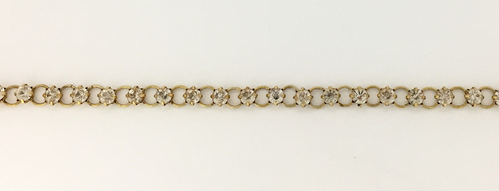 Gold Delicate Crystal Bracelet