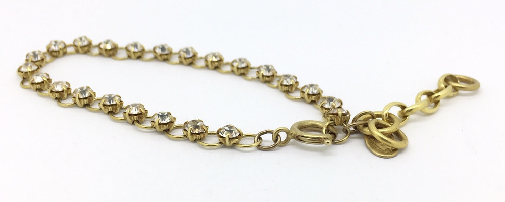 Gold Delicate Crystal Bracelet