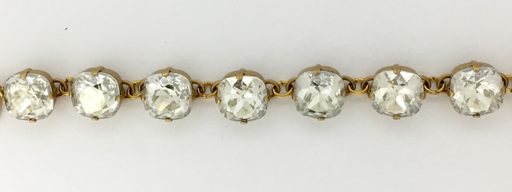 Gold Multi-Square Shade Swarovski Crystal Bracelet